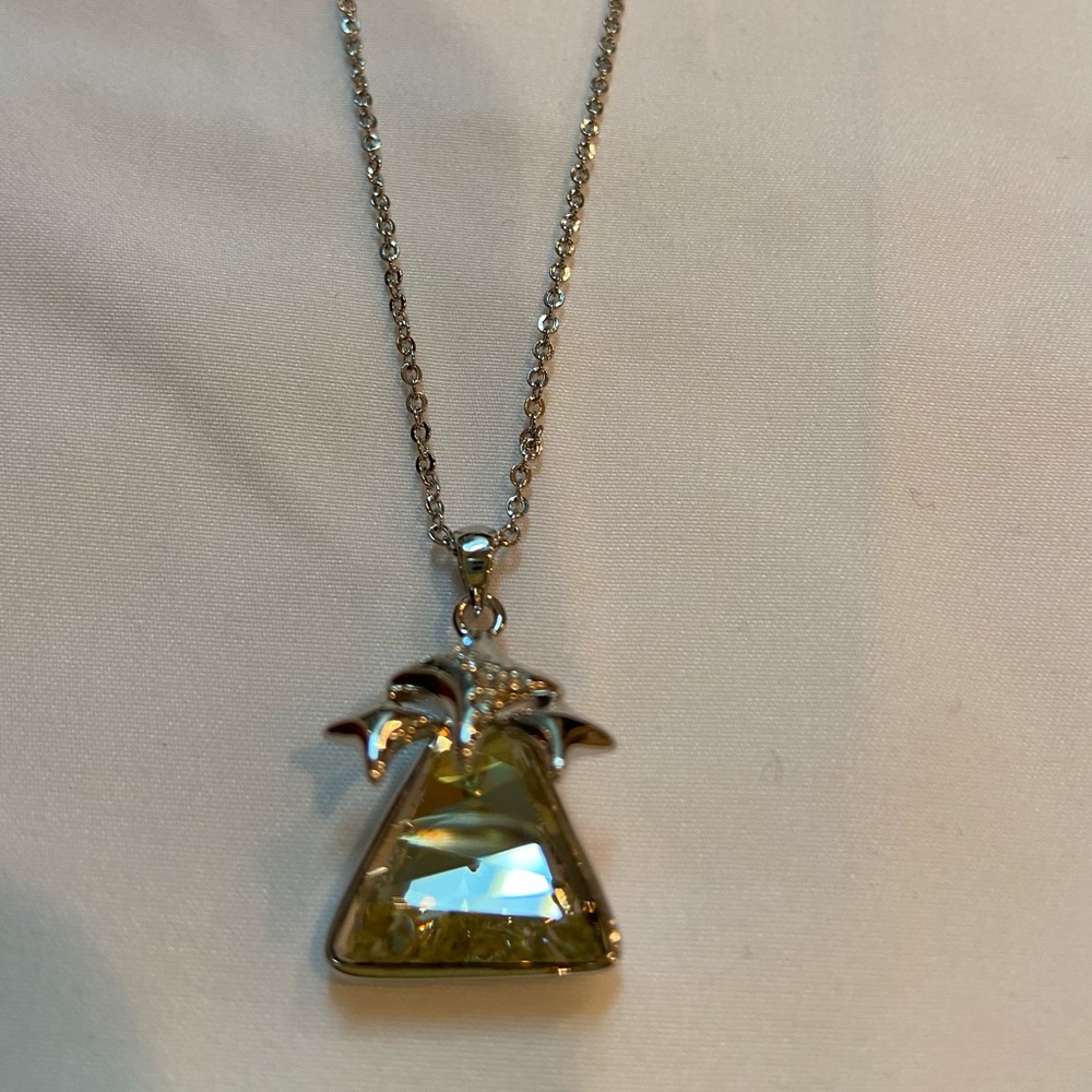 Sterling silver and Swarovski crystal necklace